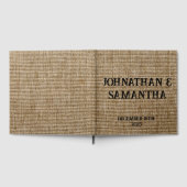 Personalisiertes Hochzeitspaziermuster Gästebuch (Voll)