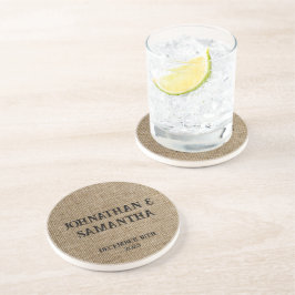 Personalisiertes Hochzeitspaziermuster Getränkeuntersetzer