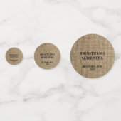 Personalisiertes Hochzeitspaziermuster Konfetti (Vorderseiten)