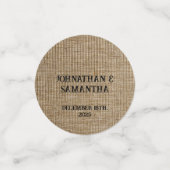 Personalisiertes Hochzeitspaziermuster Konfetti (Klein Vorderseite)