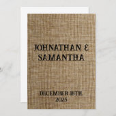 Personalisiertes Hochzeitspaziermuster Programm (Vorne/Hinten)