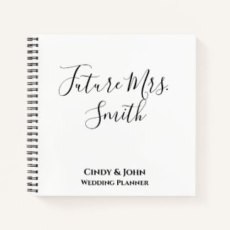 Personalisiertes Hochzeitsplaner-Notebook Notizblock