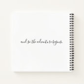 Personalisiertes Hochzeitsplaner-Notebook Notizblock (Rückseite)