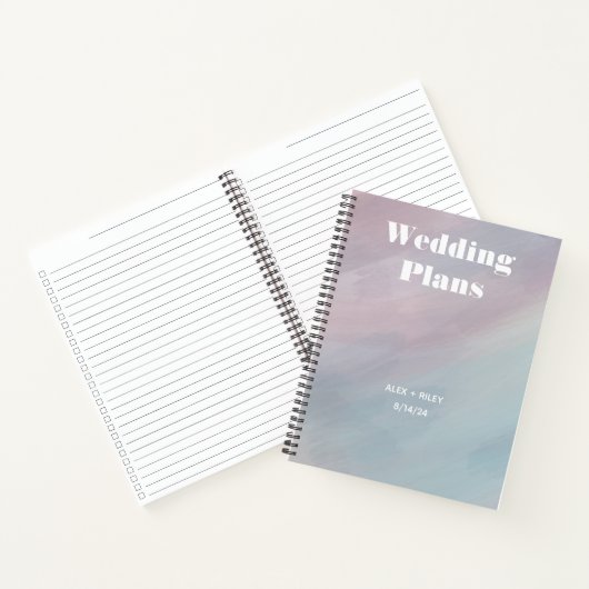 Personalisiertes Hochzeitsplaner-Notebook Notizblock (Innenseite)