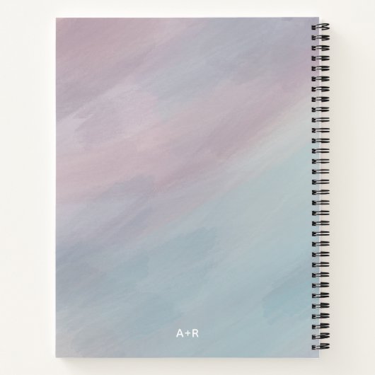 Personalisiertes Hochzeitsplaner-Notebook Notizblock (Rückseite)