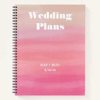 Personalisiertes Hochzeitsplaner-Notebook Notizblock