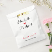 Personalisiertes Hochzeitspopcorn oder Candy Bar B Geschenktütchen (Versiegelt)