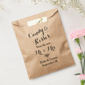 Personalisiertes Hochzeitspopcorn oder Candy Bar B Geschenktütchen (Versiegelt)