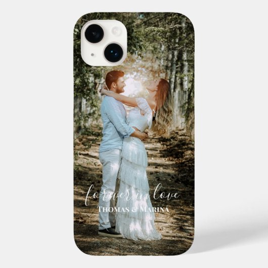 Personalisiertes Hochzeitsportrait Moderne Kalligr Case-Mate iPhone Hülle (Rückseite)