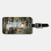Personalisiertes Hochzeitsportrait Moderne Kalligr Gepäckanhänger (Vorderseite horizontal)