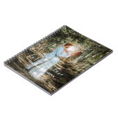 Personalisiertes Hochzeitsportrait Moderne Kalligr Notizblock (Linke Seite)