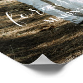 Personalisiertes Hochzeitsportrait Moderne Kalligr Poster (Ecke)