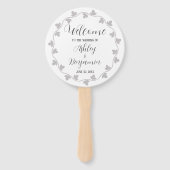 Personalisiertes Hochzeitsprogramm für Gray Ivy Wr Fächer (Vorderseite)