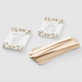 Personalisiertes Hochzeitsprogramm für Wasserfarbe Fächer (Non-assembled)