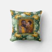 Personalisiertes Hochzeitspullover für Paare Kissen (Vorderseite)