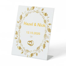 Personalisiertes Hochzeitsschild