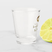 Personalisiertes Hochzeitsschotterglas Schnapsglas (Links)