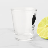 Personalisiertes Hochzeitsschussglas Schnapsglas (Links)