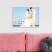 Personalisiertes Hochzeitssegment - Foto Leinwanddruck (Insitu (Wohnzimmer))
