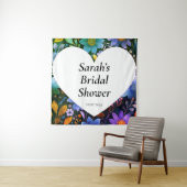 Personalisiertes Hochzeitsshower-Wandposter Wandteppich (Beispiel)