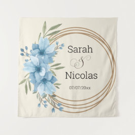 Personalisiertes Hochzeitsshower-Wandposter Wandteppich