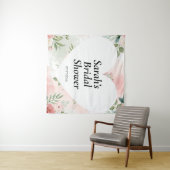 Personalisiertes Hochzeitsshower-Wandposter Wandteppich (Beispiel (Horizontal))