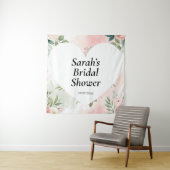 Personalisiertes Hochzeitsshower-Wandposter Wandteppich (Beispiel)
