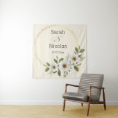 Personalisiertes Hochzeitsshower-Wandposter Wandteppich (Beispiel)