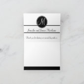 Personalisiertes Hochzeitsstift Foto Dankeschön Ka Dankeskarte (Innenseite)