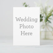 8,89 cm x 12,7 cm Flache Dankeskarte (Stehend Vorderseite)