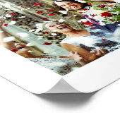 Personalisiertes Hochzeitsstift Foto und Name Prin Poster (Ecke)