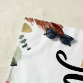 Personalisiertes Hochzeitsstipendium Verlobung Bra Strandtuch (Beispiel)