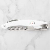 Personalisiertes Hochzeitssymbol Benutzerdefiniert Kellnermesser (Rückseite)