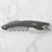 Personalisiertes Hochzeitssymbol Benutzerdefiniert Kellnermesser (Rückseite)