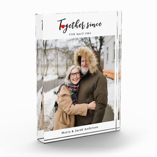 Personalisiertes Hochzeitsszenario Fotoblock (Links)