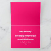 Personalisiertes Hochzeitsszenario Karte (Innenseite)