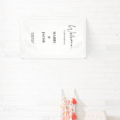 Personalisiertes Hochzeitstil Probe Party Willkomm Banner (InSitu)
