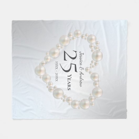 Personalisiertes Hochzeitstipendium Fleecedecke (Vorderseite (Horizontal))