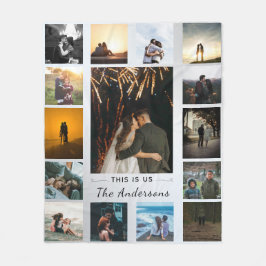 Personalisiertes Hochzeitstipendium Fleecedecke