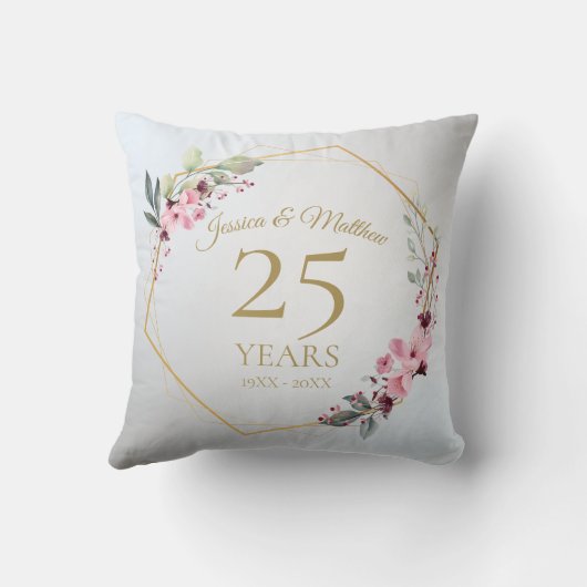 Personalisiertes Hochzeitstipendium Kissen (Rückseite)