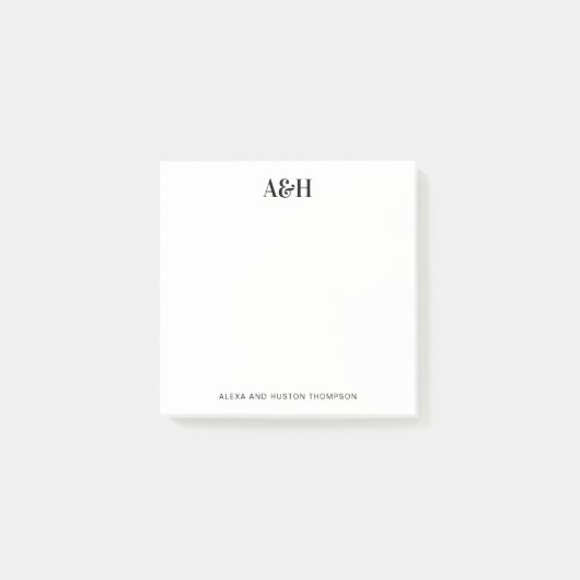 Personalisiertes Hochzeitstipendium Post-it Klebezettel (Vorderseite)