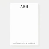 Personalisiertes Hochzeitstipendium Post-it Klebezettel (Vorderseite)