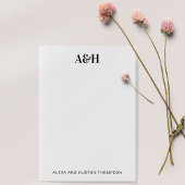 Personalisiertes Hochzeitstipendium Post-it Klebezettel