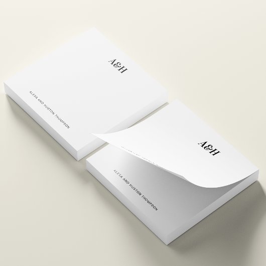 Personalisiertes Hochzeitstipendium Post-it Klebezettel