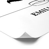 Personalisiertes Hochzeitstipendium Poster (Ecke)