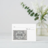 Personalisiertes Hochzeitstisch Foto Platzkarte (Stehend Vorderseite)