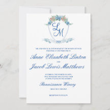 Personalisiertes HochzeitsWappen mit Hydrangea