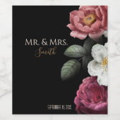 Personalisiertes Hochzeitsweinlabel Weinetikett (Einzelnes Label)