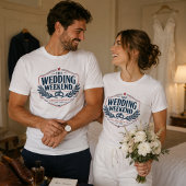Personalisiertes Hochzeitswochenende Vintage Ameri T-Shirt
