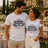 Personalisiertes Hochzeitswochenende Vintage Ameri T-Shirt